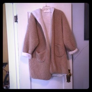 emk clothing Hooded Reversible Teddy Bear Jacket